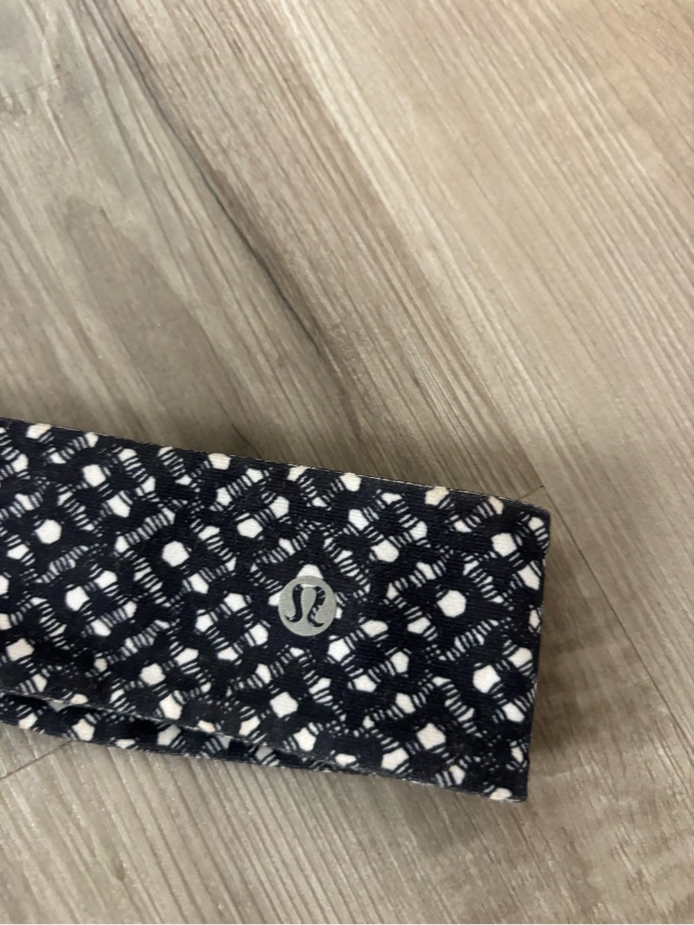 lululemon athletica Black and White Patterned Headband